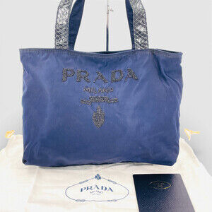 PRADA Milano Navy Blue Handbag